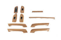 Toyota Land Cruiser Prado 150 2009-2023 Set Holzoptik-Einlagen (hell) Foto 1