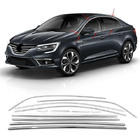 Renault Megane IV 2016-2025 Komplette Fensterumrandung (Sedan, 12-tlg., Edelstahl) Carmos - Türkischer Edelstahl Foto 1