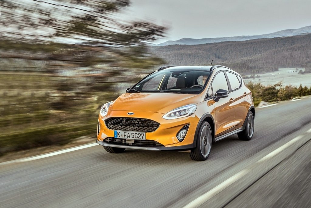 Schrägheck erhöhte Durchgängigkeit der Ford Fiesta Active