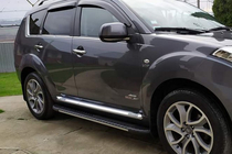 Mitsubishi Outlander 2006-2012 Trittbretter Bosphorus Grey (2 Stk., Aluminium) Foto 5