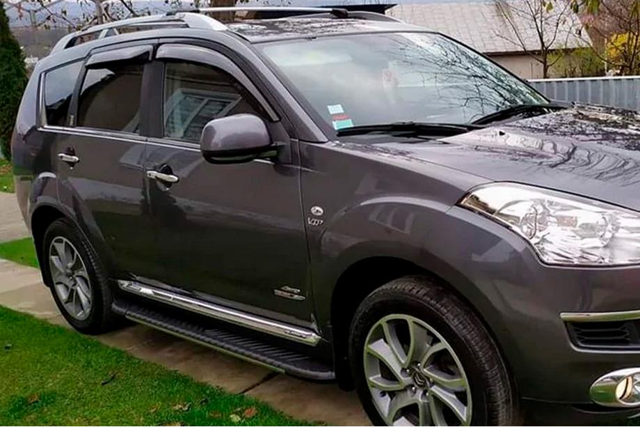 Mitsubishi Outlander 2006-2012 Trittbretter Bosphorus Grey (2 Stk., Aluminium) Image