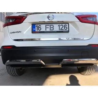 Edelstahl Abdeckungen für hintere Stoßstangenkante (2017-2021) Foto 2