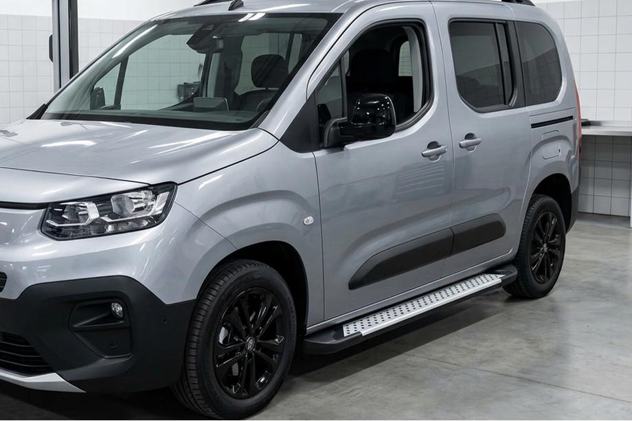 Peugeot Partner/Rifter 2019- Trittbretter Allmond Grey (2 Stk., Aluminium) Image