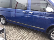 Volkswagen T5 Multivan 2003–2010 Türleisten (Edelstahl, Schwarz Chrom) Foto 2