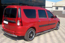Renault Logan MCV 2005-2013 Seitliche Rohre (2 Stk., Edelstahl) Foto 4