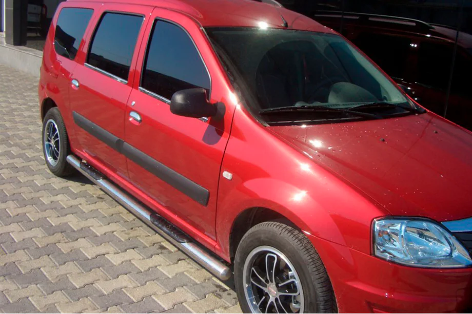 Renault Logan MCV 2005-2013 Seitliche Rohre (2 Stk., Edelstahl) Image