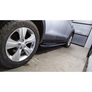 Trittbretter Bosphorus Grey (2 Stk., Aluminium) Chevrolet Captiva 2006-2019 Foto 4
