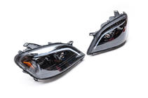 Mercedes ML W164 2005-2011 Frontscheinwerfer mit LED-Element (2005-2008, 2 Stk, schwarz getönt) Foto 5