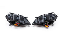 Mercedes ML W164 2005-2011 Frontscheinwerfer mit LED-Element (2005-2008, 2 Stk, schwarz getönt) Foto 6