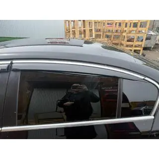 Windabweiser mit Chromleisten SD (EU, 4 Stk, Niken) Volkswagen Passat B7 2012-2015 Foto 2