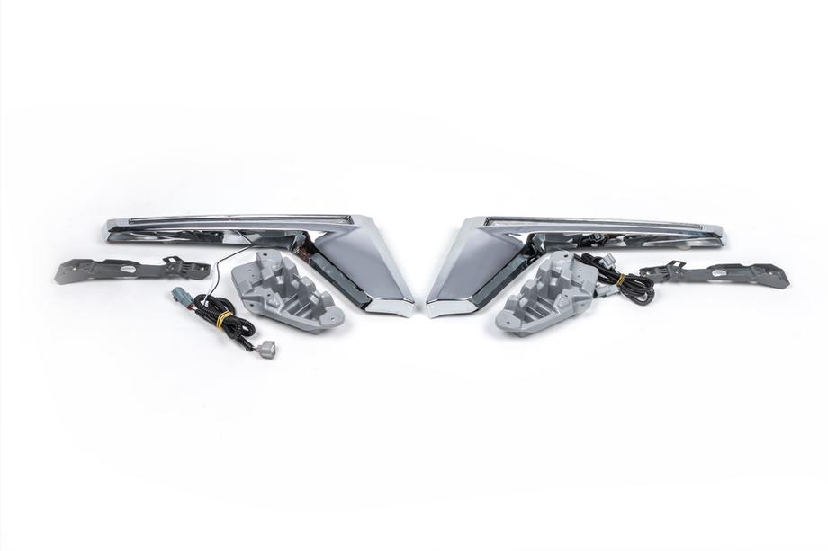 Toyota Land Cruiser 200 2007-2021 Scheinwerferblenden mit LED (2016↗) Image