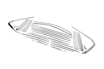 Lexus LX570/450d 2008-2022 Komplette Fenster- und Säulenverkleidung Edelstahl Foto 5