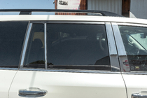 Lexus LX570/450d 2008-2022 Komplette Fenster- und Säulenverkleidung Edelstahl Foto 13