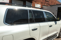 Lexus LX570/450d 2008-2022 Komplette Fenster- und Säulenverkleidung Edelstahl Foto 14