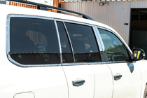 Lexus LX570/450d 2008-2022 Komplette Fenster- und Säulenverkleidung Edelstahl Foto 2