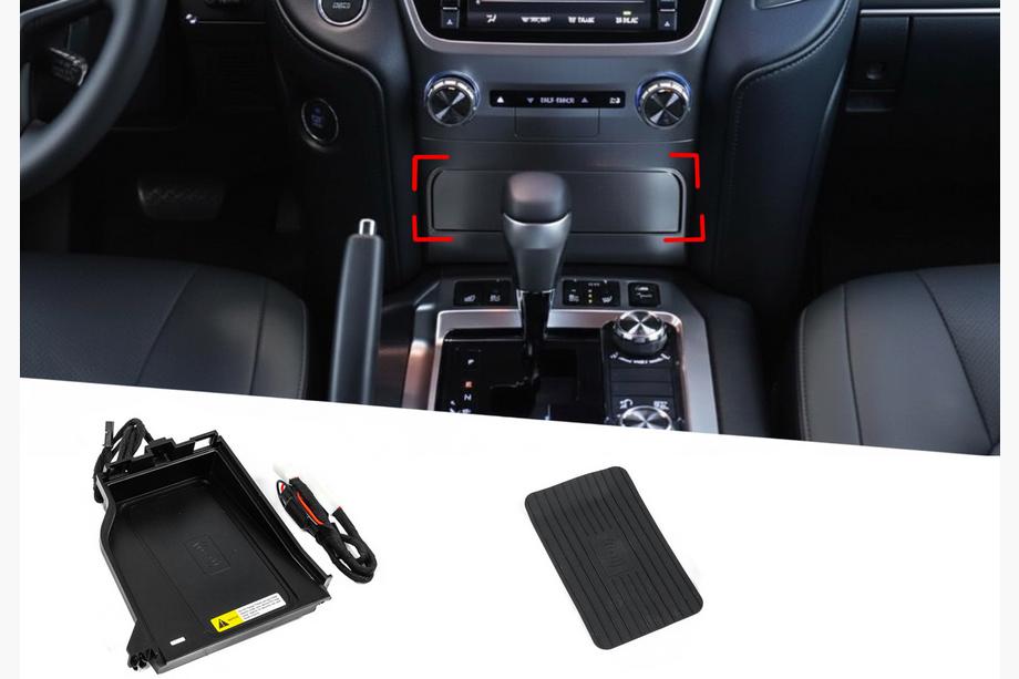Toyota Land Cruiser 200 2007-2021 Kabelloses Handy-Ladegeraet Set (2015+) Image