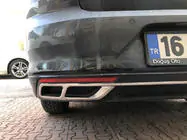 Volkswagen Passat B8 2015-2023 Auspuffblenden Carmos SD/SW (2019+, 3 Stk, Edelstahl) Foto 2