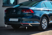 Volkswagen Passat B8 2015-2023 Auspuffblenden OmsaLine SD/SW (2019+, 3 Stk, Edelstahl) Foto 1