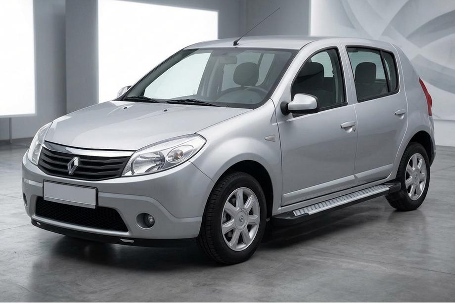 Renault Sandero 2007-2013 Trittbretter Allmond Grey (2 Stk., Alu) Image