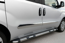 Fiat Doblo II 2010-2022 Türleisten Edelstahl (4 Stk.) Carmos - Türkischer Edelstahl Foto 1