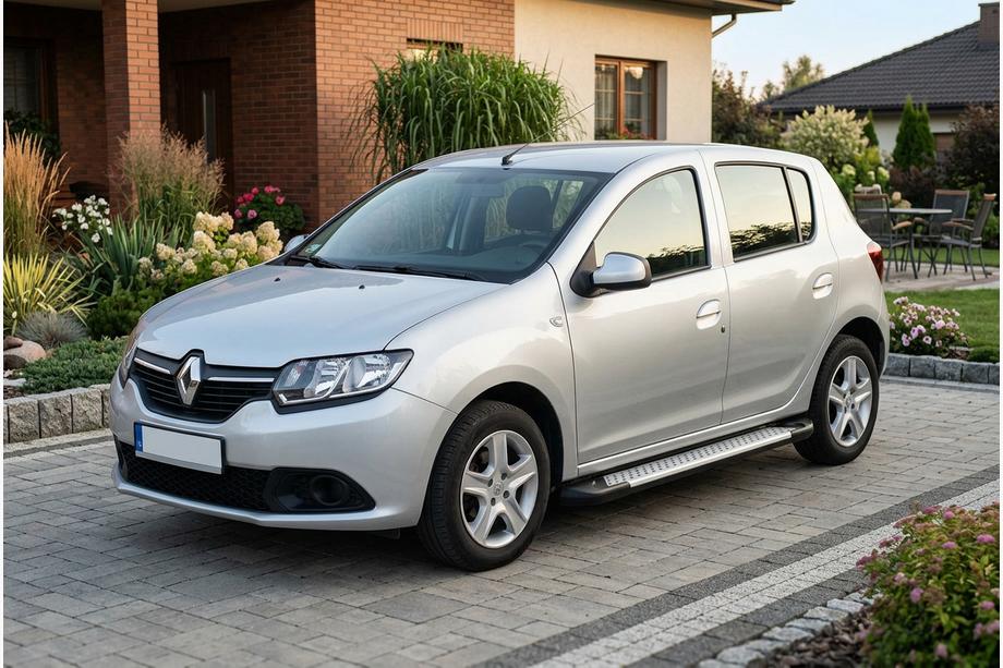 Renault Sandero 2013-2022 Trittbretter Allmond Grey (2 Stk., Alu) Image