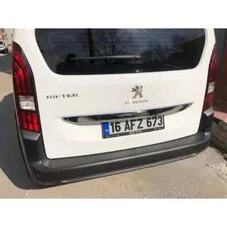 Chromleiste über dem Kennzeichen (Edelstahl) Foto 2
