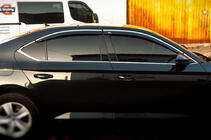 Skoda Superb 2015-2024 Windabweiser mit Chromleiste SD (4 Stk, Niken) Foto 3