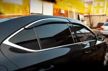 Skoda Superb 2015-2024 Windabweiser mit Chromleiste SD (4 Stk, Niken) Foto 2