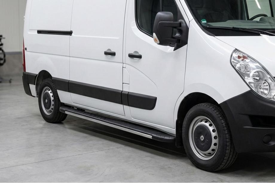 Opel Movano 2010-2021 Trittbretter Bosphorus Grey (2 Stk., Aluminium) Kurzer Radstand Image