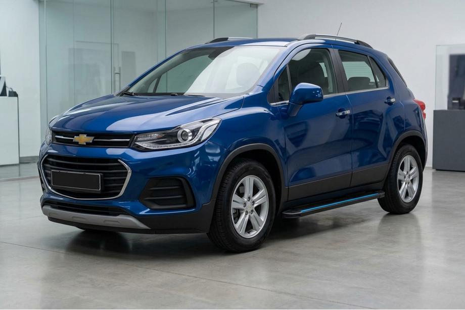 Chevrolet Trax 2012-2023 Seitenschweller Maya Blue (2 Stk., Aluminium) Image