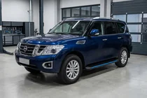 Nissan Patrol Y62 2010-2024 Seitenschweller Maya Blue (2 Stk., Aluminium) Foto 1