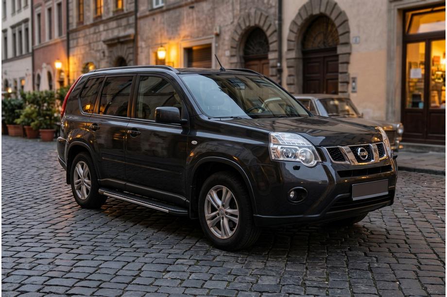 Nissan X-trail T31 2007-2014 Trittbretter Bosphorus Grey (2 Stk., Aluminium) Image
