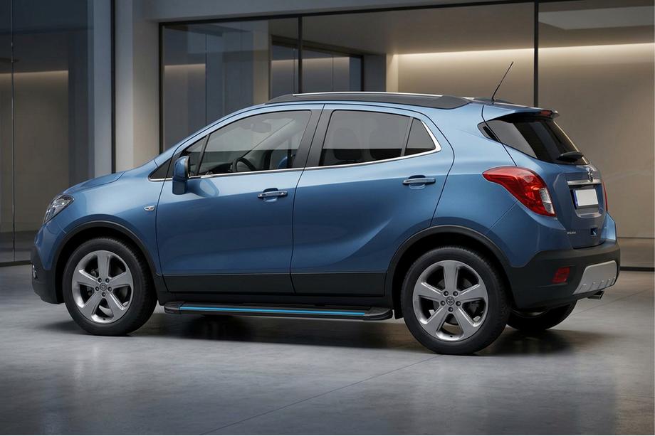 Opel Mokka 2012-2021 Seitenschweller Maya Blue (2 Stk., Aluminium) Image