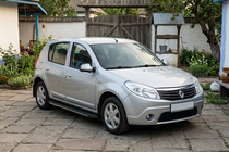 Renault Sandero 2007-2013 Trittbretter Bosphorus Grey (2 Stk., Aluminium) Foto 1