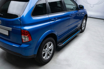 SsangYong Action 2005-2018 Seitenschweller Maya Blue (2 Stk., Aluminium) Foto 1