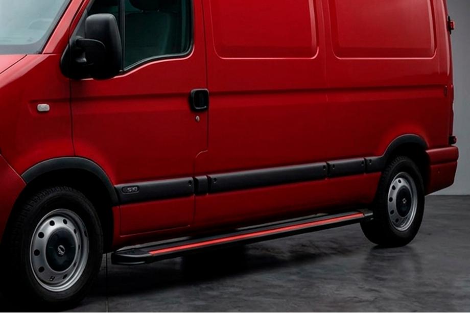 Renault Master 1998-2010 Seitenschweller Maya Red (2 Stk., Aluminium) Image