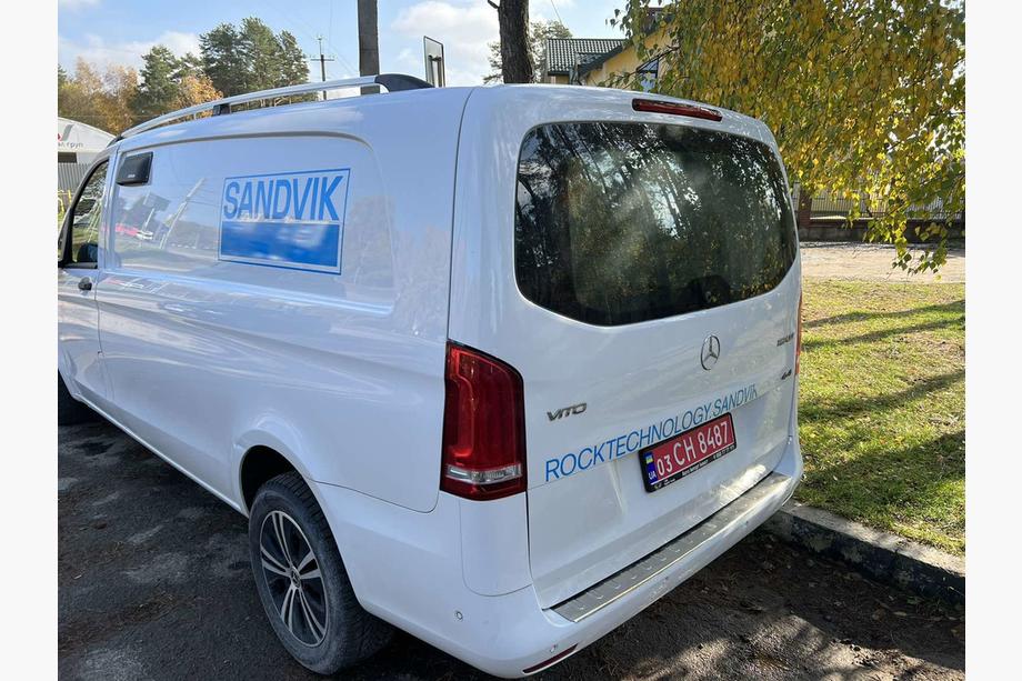 Mercedes Vito/V-class W447 2014- Dachreling Chrom DDU (Kunststofffuesse) Kurzer Radstand (SHORT) Foto 1