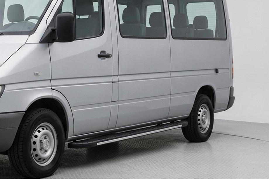 Volkswagen LT 1995-2006 Trittbretter Bosphorus Grey (2 Stk., Aluminium) Langer Radstand Image