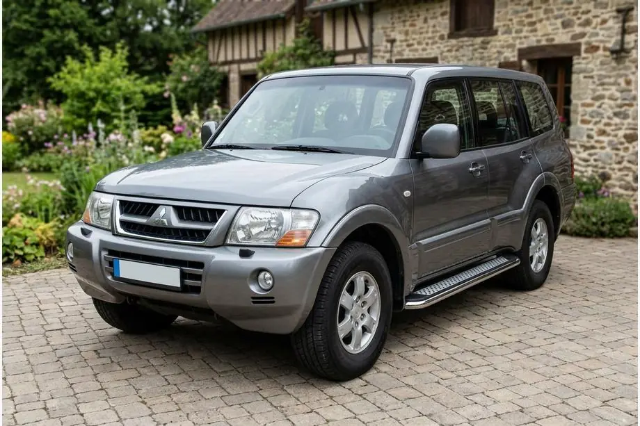 Mitsubishi Pajero Wagon III 1999-2006 Seitenschweller Maydos V2 (2 Stk., Aluminium & Edelstahl) Image