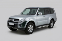 Mitsubishi Pajero Wagon IV 2006-2021 Seitenschweller Maydos V2 (2 Stk., Aluminium & Edelstahl) Foto 4