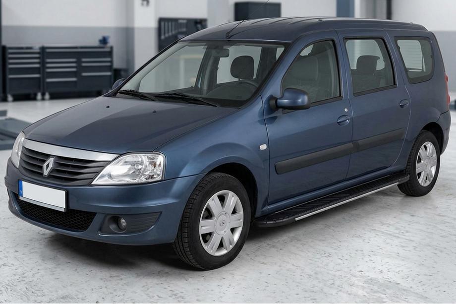 Dacia Logan MCV 2004-2014 Trittbretter Bosphorus Grey (2 Stk., Aluminium) Image