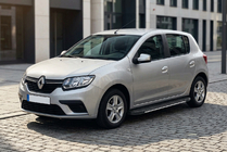 Dacia Sandero 2013-2020 Trittbretter Bosphorus Grey (2 Stk., Aluminium) Foto 1