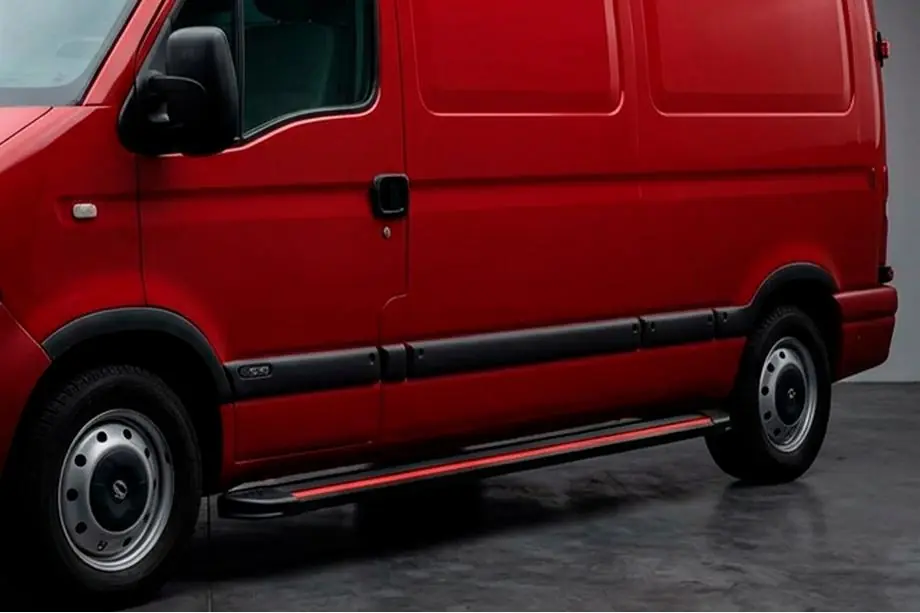 Opel Movano 2004-2010 Seitenschweller Maya Red (2 Stk., Aluminium) Image