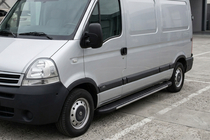 Nissan Interstar 2002-2010 Trittbretter Bosphorus Grey (2 Stk., Aluminium) Foto 1