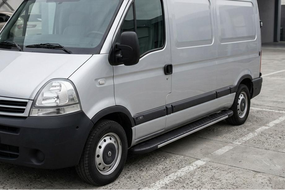 Nissan Interstar 2002-2010 Trittbretter Bosphorus Grey (2 Stk., Aluminium) Image