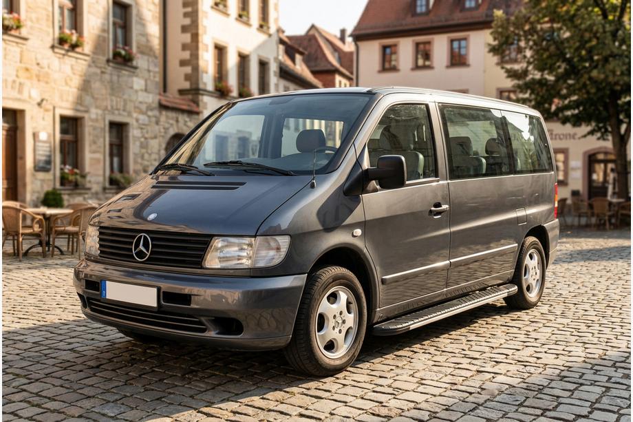 Mercedes Vito W638 1996-2003 Trittbretter Bosphorus Grey (2 Stk., Aluminium) Foto 1