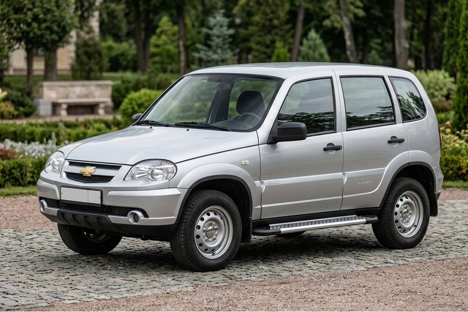 Chevrolet Niva 1998-2020 Seitenschweller New Vision Grey (2 Stk., Aluminium) Foto 1