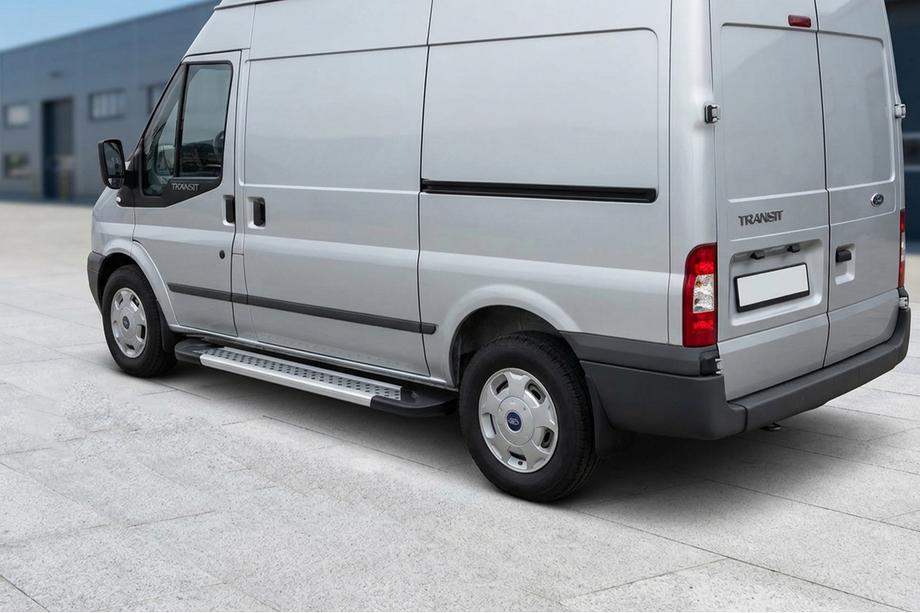Ford Transit 2000–2014 Seitenschweller New Vision Grey (2 Stk., Aluminium) L1 (kurz) Image
