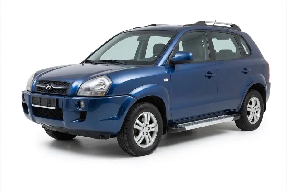Hyundai Tucson JM 2004- Seitenschweller New Vision Grey (2 Stk., Aluminium) Image