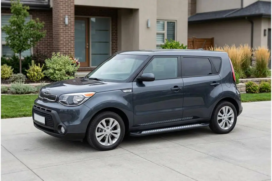 Kia Soul II 2013-2018 Seitenschweller New Vision Black (2 Stk, Aluminium) Image